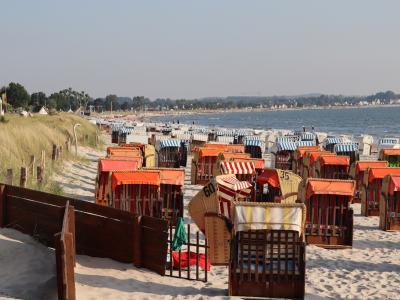 Strand in Scharbeutz mit Strandkörben